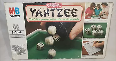 Vintage YAHTZEE Original Dice Board Game & Score Pad -  1982 MB Games • £14.99