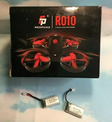 RedPawz R010 Mini Quadcopter Drone Headless Mode 6-Axis RTF 3 Batteries Black • $24.95