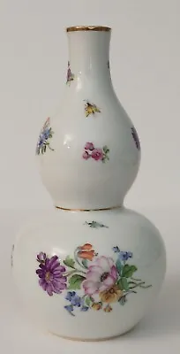 Meissen 7  Double Gourd Floral Vase • $275