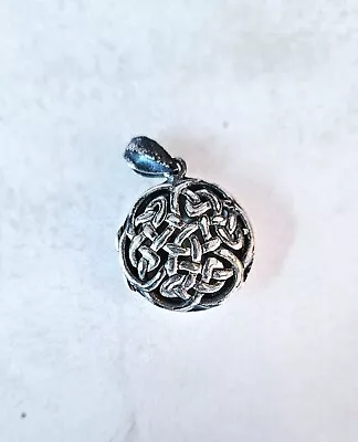 Celtic Knot Locket  - 925 Sterling Silver - Open Perfume Keepsake Birthstone NEW • $15