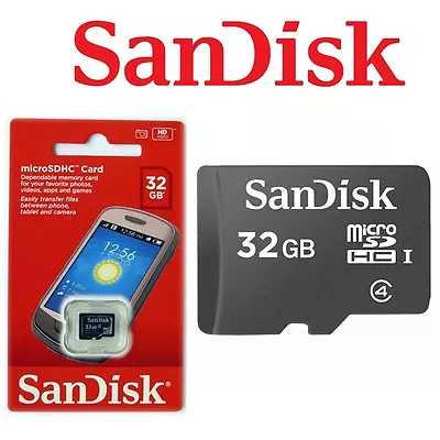 Micro SD Card 32GB SanDisk Android Smart Phone Memory SDHC SamSung Genuine TF • $9.50