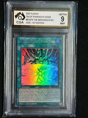 The Breaking Ruin God Grade 9 MINT Ultra Rare - YuGiOh • $40