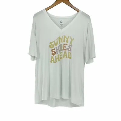 $6.39 • Buy Hollister Co T-Shirt Gilly Hicks Sleep Women's XS Short Sleeve Sleepwear White