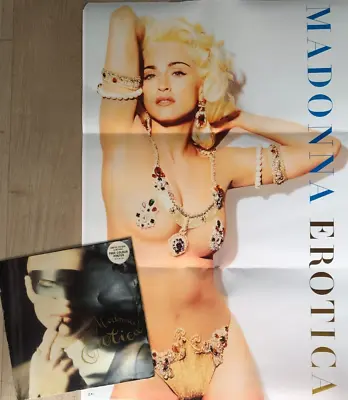 MADONNA Erotica 12  Vinyl With Poster 1992 Pop • £24.99