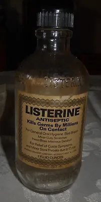 Vintage Listerine Antiseptic Mouthwash Bottle - 7 Ounces • $19.99