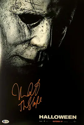 Nick Castle Signed 12x18 Halloween 2018 Michael Myers The Shape With Beckett COA • $84.99