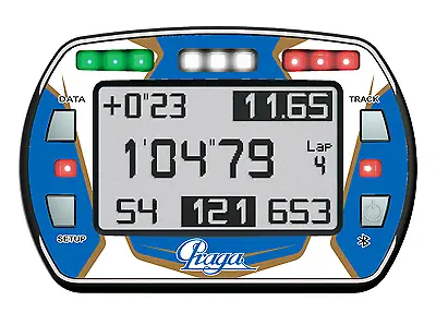 Praga Style Gel Sticker For Alfano Pro Iii Evo Lap Timer - Karting • $31.39