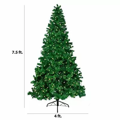 Joiedomi 7.5 Ft Prelit Christmas Tree Hinged Artificial Christmas Tree • $130