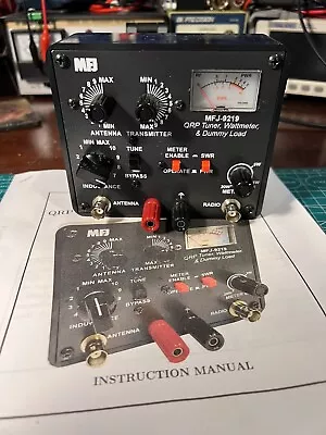 MFJ-9219 MFJ QRP Antenna Tuner + SWR Wattmeter + Dummy Load + Manual • $79