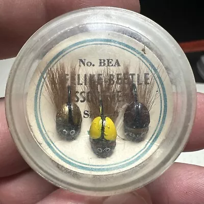 Vintage Weber Fly Fishing Flys / Webers Life Like Beetle Assortment New In Case • $30.59