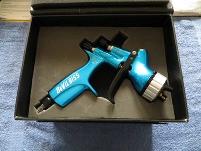 $79.95 • Buy Devilbiss Spray Gun HVLP Blue CV1 1.3mm Nozzle Car Paint Tool Pistol 600 ML