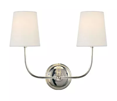 Visual Comfort TOB 2008PN Vendome 2 Light 14  Tall Wall Sconce • $216