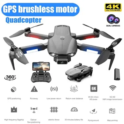 5G 4K GPS Ｆ9　Drone With HD Dual Camera Drones WiFi FPV Foldable RC Quadcopter • $109