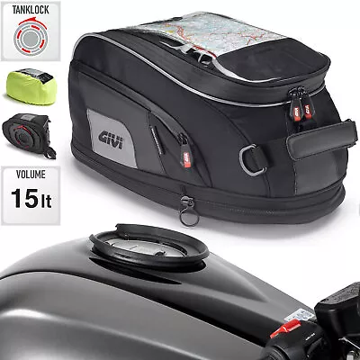 KAWASAKI Z 650 2018 Givi XS307 Tanklock Tank Bag Luggage & Flange 15L • £95.63