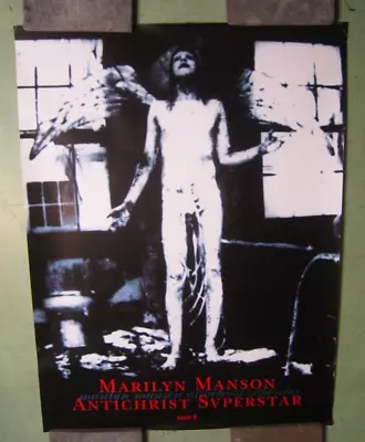 Marilyn Manson Poster 1996 Antichrist Superstar Original Promotional Promo 18x24 • $29.99