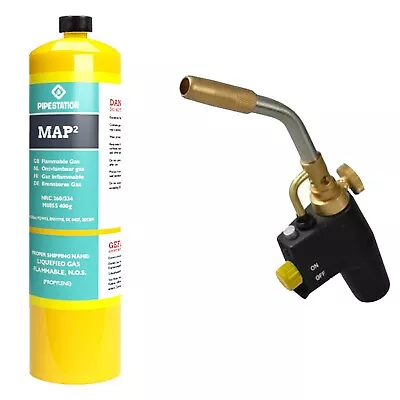 Super Deal Total Fire Blow Torch And Mapp+ Gas Cylinder 24hr Courier Trade Pack • £59.99