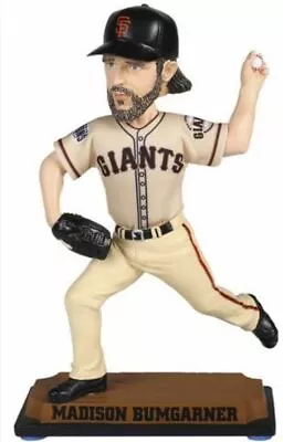 San Francisco Giants Madison Bumgarner Real Fabric Jersey Bobblehead 10  NIB • $49.99