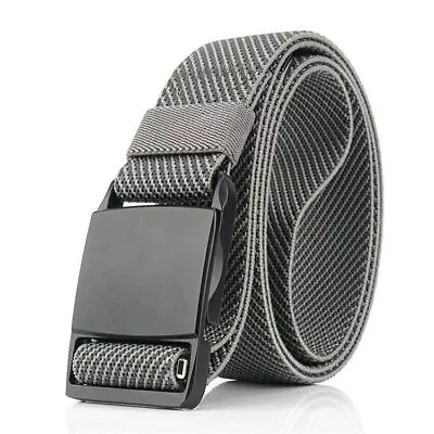 Magnetic Buckle Quick Release Belt Elastic Stretch Adjustable Tactical Belts • $10.33