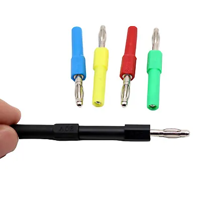 10pcs Safety 4mm Banana Plug Male To 2mm Jack Female Speaker Test Probe Adapter • $13.99