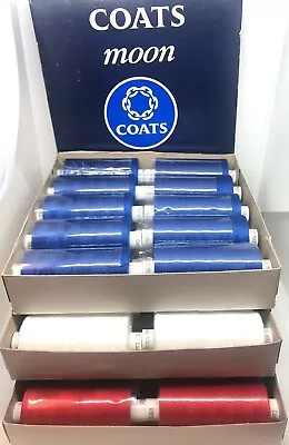 £7.25 • Buy Moon 120's Sewing/overlock Thread By Coats 10 X1000y Cops ALL COLOURS STOCKED !
