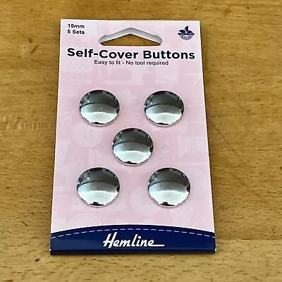 Hemline Metal Self Cover Buttons 19mm • £4.50