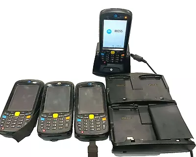 4 X SCANNER SYMBOL  MOTOROLA PDA HANDHELD MC55 MC5590-PUODKRQA7WR -4+CHARGER+BAT • $245