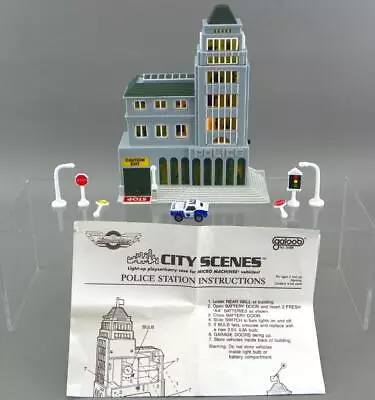 Vintage 1988 Galoob 6468 Micro Machines City Scenes Police Station Playset Works • $19.97