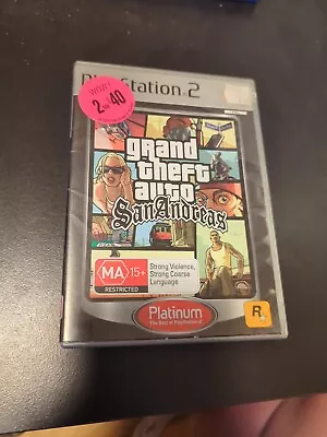 Grand Theft Auto: San Andreas GTA Playstation 2 COMPLETE With Manual Map  • $19