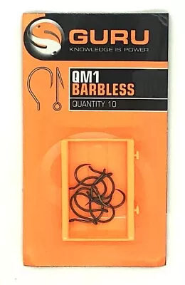 Guru QM1 Barbless Size 18s Hooks 10 Hooks Per Pack • £3.49