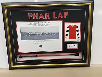 Phar Lap Hand Signed By Maiden Jockey Jack Baker Limted Edition To 10 Worldwide • $599