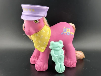 $88 • Buy Vtg My Little Pony STEAMER Big Brother G1 1987 Brush Bandana RR Hat Complete!!