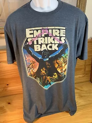 Star Wars The Empire Strikes Back ￼Mens Gray Large T Shirt Vintage Logo • $10