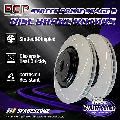 $151.95 • Buy Front BCP Slotted Disc Brake Rotors For Toyota Hilux GGN25 KUN26 KUN25 4WD