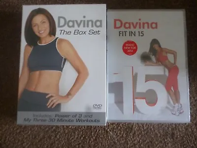 Davina McCall - The Box Set + Fit In 15   DVD.s ( New/Sealed ) • £9.99