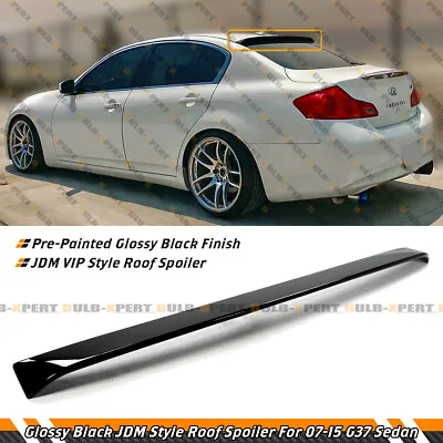 For 07-15 Infiniti G35 G37 Sedan Jdm Style Gloss Black Rear Roof Window Spoiler • $66.99