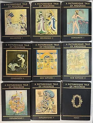 A Picturesque Tale Of Progress By Olive Beaupre Miller ~ Vol. 1-9 (Complete) VG • $77.50