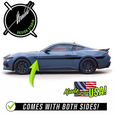 Side Spears Racing Stripe Decals 1 Compatible With 2024 & Up Ford Mustang • $54.99