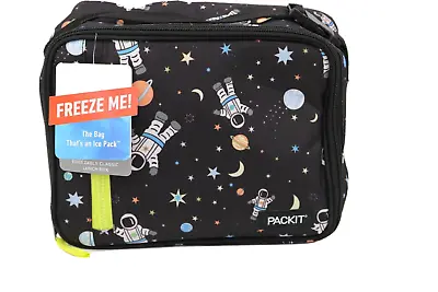 $20 • Buy PackIt Lunch Box Freezable Lunch Bag With Built In Ice Packs Zippered Astronaut