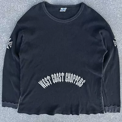 West Coast Choppers Thermal OG Longsleeve Black Tee XLarge Vtg Rare • $1000