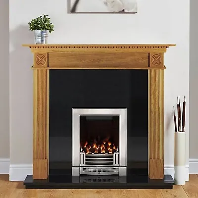 Woodthorpe Traditional Real Oak Veneer Fireplace Fire Surround Mantle • £99.99