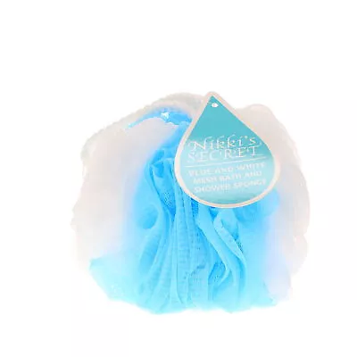 Nikki Secret Blue And White Mesh Bath And Shower Sponge • $5.91