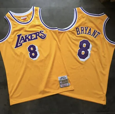 Los Angeles Lakers Kobe Bryant Gold 8 Basketball Vintage #8 Jersey • $43.67