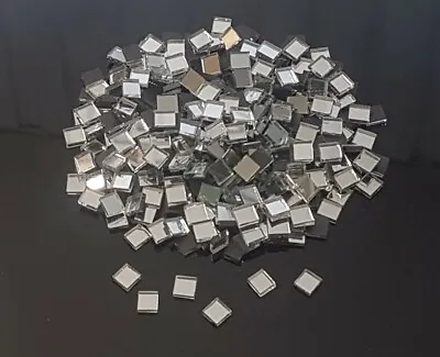 300 Pieces Silver Glass Mirror Tiles Approx 0.5 X 0.5 Cm1.7mmThick Art&Craft • £3.80