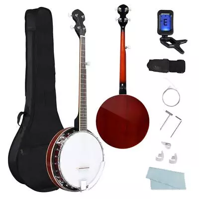 Ktaxon 5 String Banjo 24 Brackets Left Handed School Band With Closed Back & Bag • $129.98