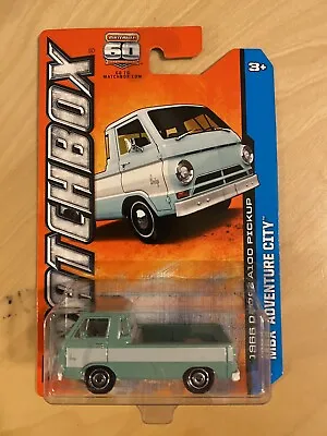 2013 Matchbox MBX Adventure City 11/120 1966 DODGE A100 PICKUP Pale Green W/Hub • $6