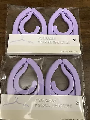 4 Portable Travel Hangers - Foldable & Collapsible (purple) New  Free Shipping! • $8.99