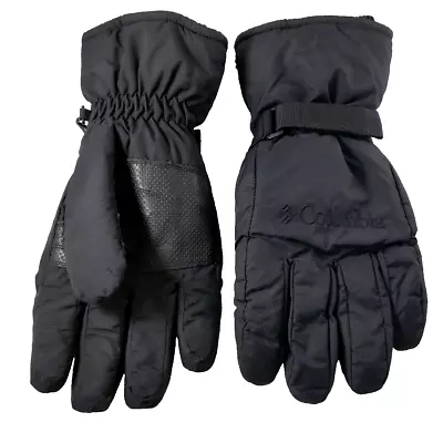 COLUMBIA L Gloves Winter Sports Nylon Insulated Black Mens • $18
