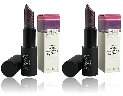 £3.75 • Buy Laura Geller Iconic Baked Sculpting Lipstick X 2.  Color: Broadway Glitz Boxed