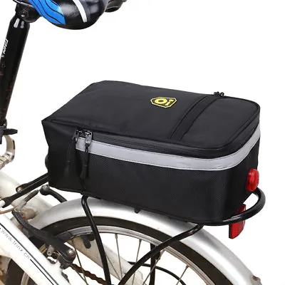 Multi Function Bicycle Bag Bike Rear Seat Carrier Basket Rack Pannier Waterproof • $25.99