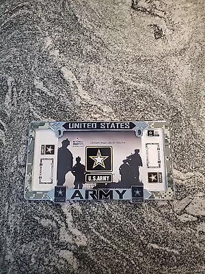 U.s Military Army Heavy Duty Metal License Plate Frame 3d Raised Letters • $15